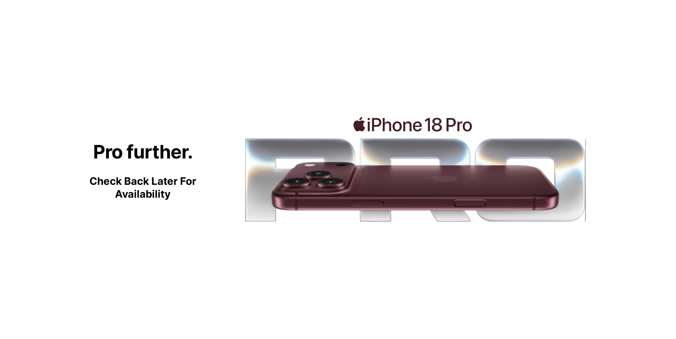 Bientot disponible, iPhone 18 PRO